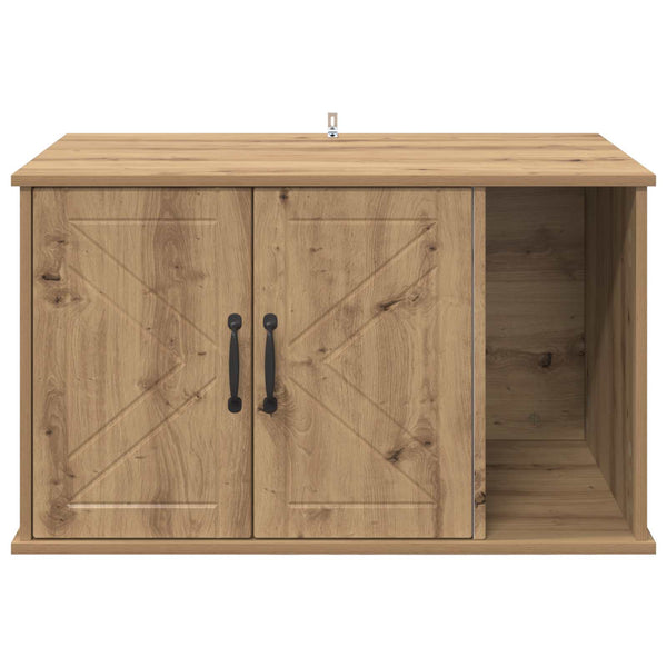 Katzenhaus Eiche Holzwerkstoff 85x55x50cm