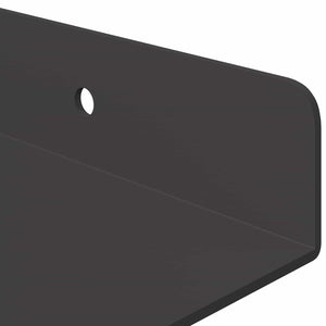 Schwebendes Regal 3er Set Schwarz Stahl
