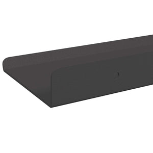 Schwebendes Regal 3er Set Schwarz Stahl