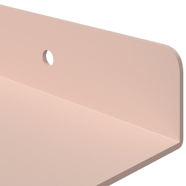 Schwebendes Wandregal, 3er Set, Rosa