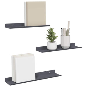 Schwebendes Regal 3er Set Anthrazit