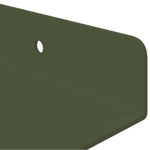 Schwebendes Regal Olive Grün 3er Set