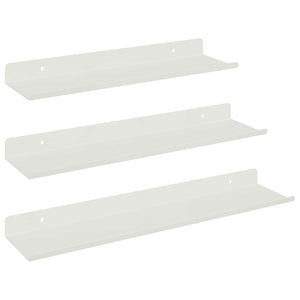Schwebendes Wandregal, 3er Set, Weiß