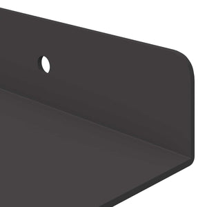 Schwebendes Regal Schwarz 30 cm, 2er-Set