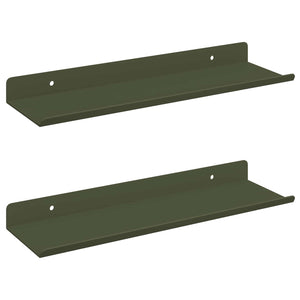 Schwebendes Regal 2er Set Olivgrün