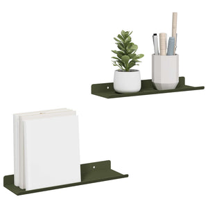 Schwebendes Regal 2er Set Olivgrün