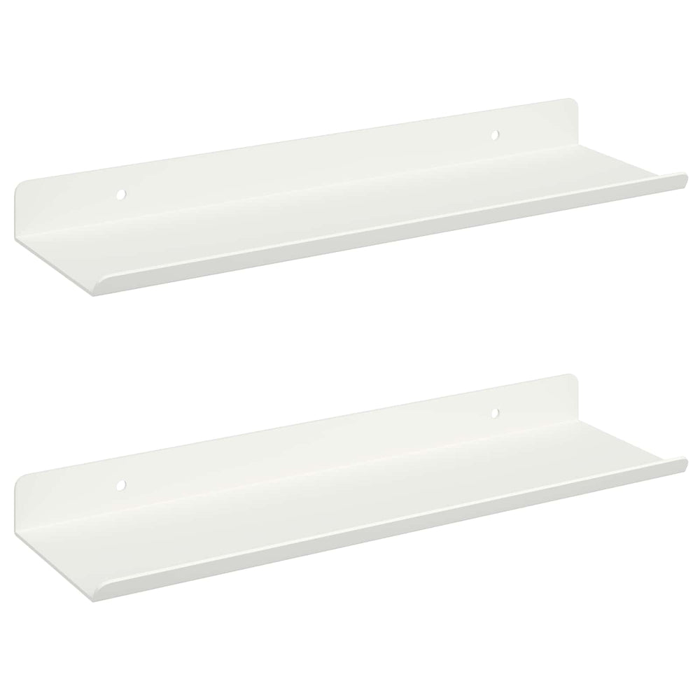 Schwebendes Wandregal, 2er-Set, Weiß, 30cm