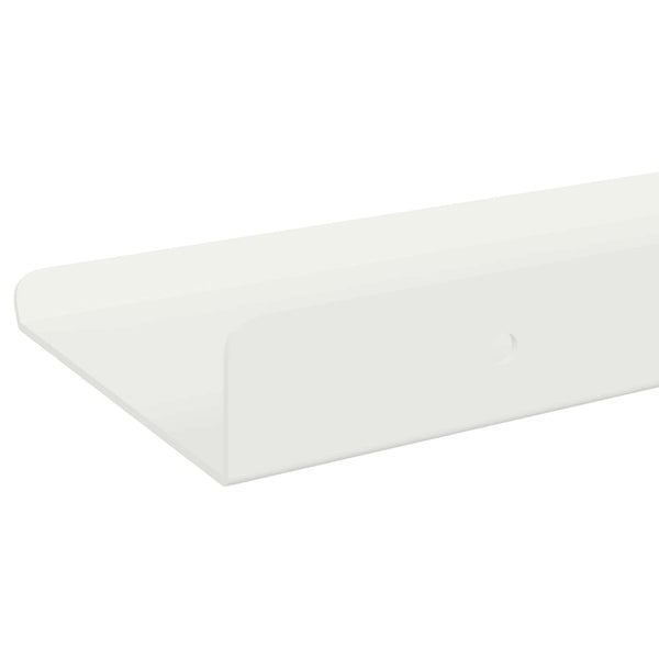 Schwebendes Wandregal, 2er-Set, Weiß, 30cm