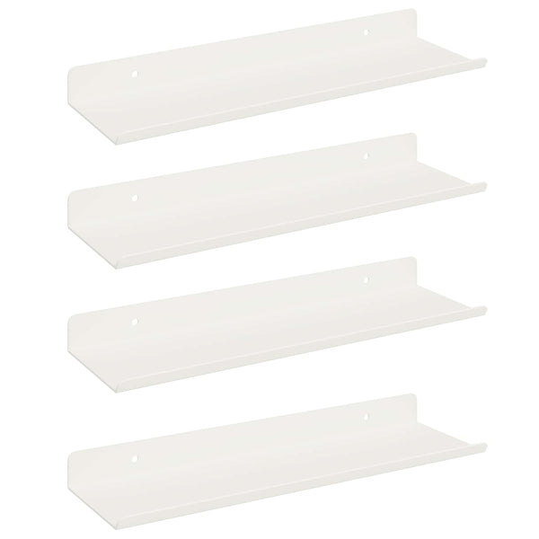 Schwebendes Wandregal, 4er Set, Weiß