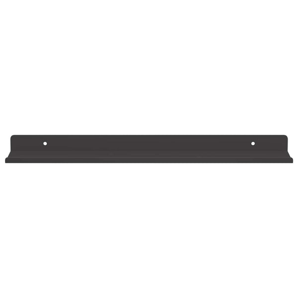 Schwebendes Regal Schwarz 40cm Stahl