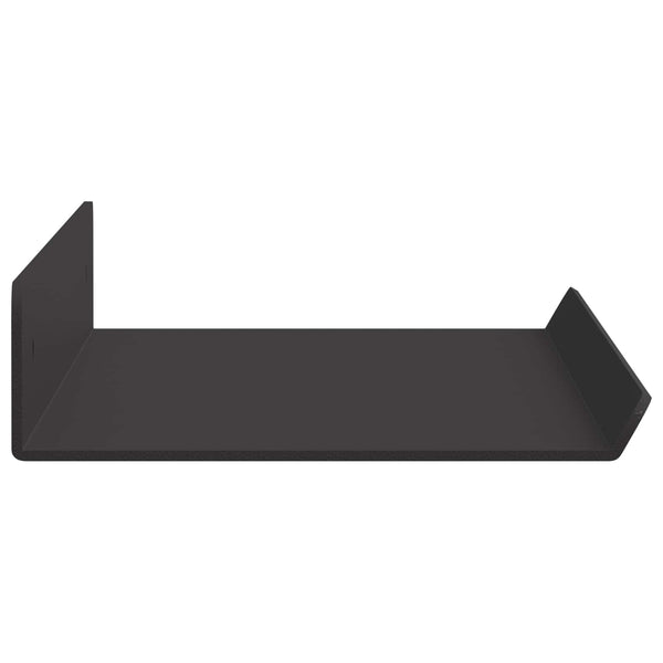 Schwebendes Regal, 4er Set, Schwarz, 40cm