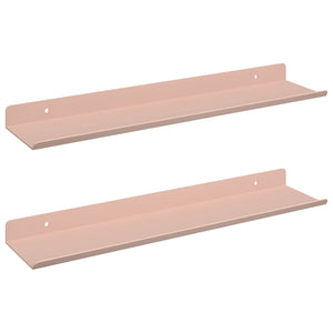 Rosa Schweberegale 40cm, 2er Set