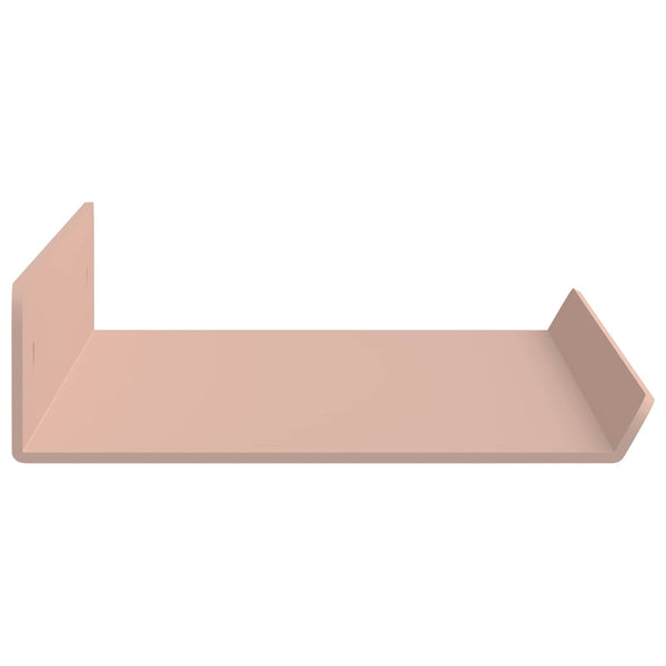 Schwebendes Regal 4er Set Rosa Stahl