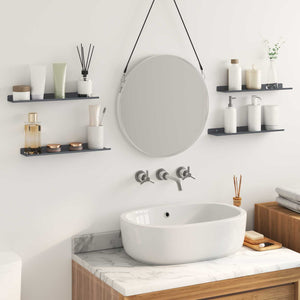 Schwebendes Regal 4er Set Anthrazit