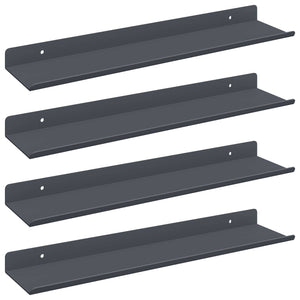 Schwebendes Regal 4er Set Anthrazit