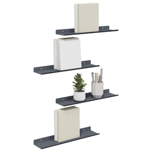 Schwebendes Regal 4er Set Anthrazit