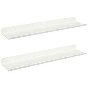 Schwebendes Regal, 2er Set, Weiß, 40cm