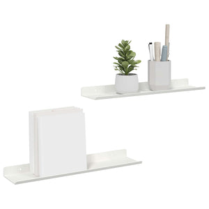 Schwebendes Regal, 2er Set, Weiß, 40cm