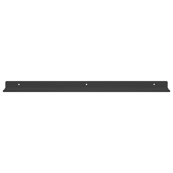 Schwebendes Regal Schwarz 60cm, 2er Set