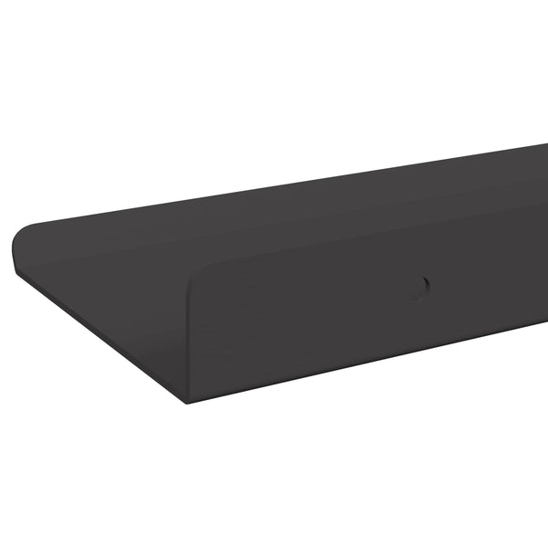 Schwebendes Regal Schwarz 60cm – 4er Set
