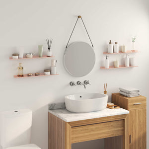 Schwebendes Regal, 4er-Set, Rosa, 60cm
