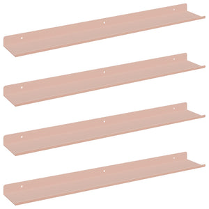 Schwebendes Regal, 4er-Set, Rosa, 60cm