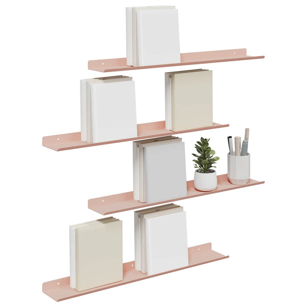 Schwebendes Regal, 4er-Set, Rosa, 60cm