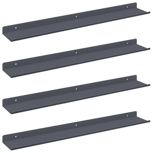 Schwebendes Regal 4er Set Anthrazit