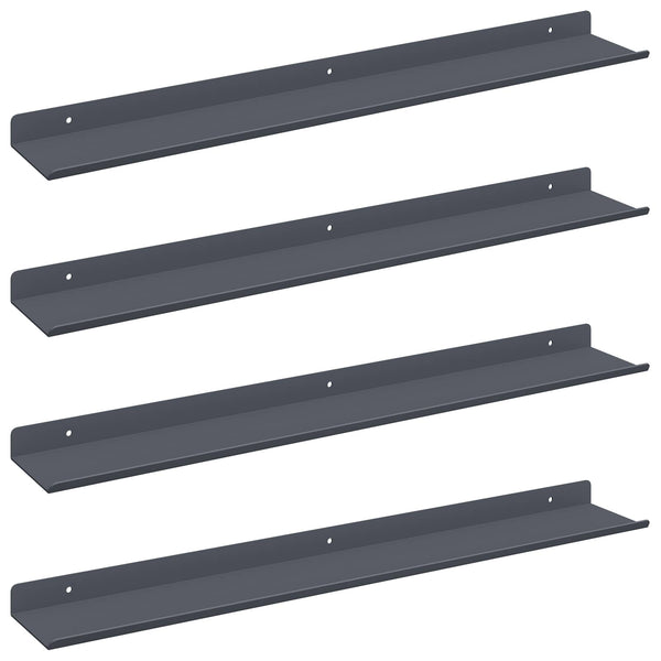 Schwebendes Regal 4er Set Anthrazit