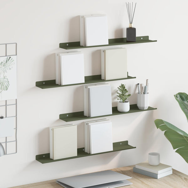 Schwebendes Regal 4er Set Olive Grün