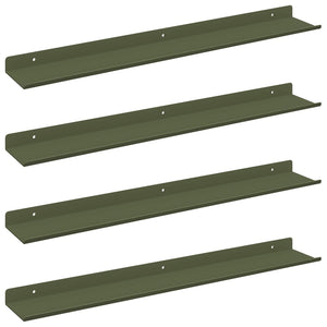 Schwebendes Regal 4er Set Olive Grün