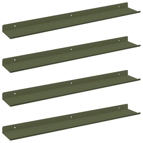 Schwebendes Regal 4er Set Olive Grün