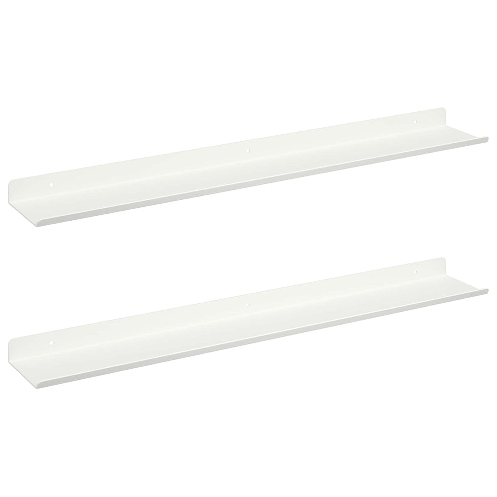 Schwebendes Regal Weiß 60cm, 2er Set