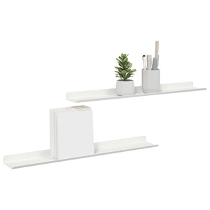Schwebendes Regal Weiß 60cm, 2er Set