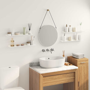 Schwebendes Regal, 4er Set, Weiß, 60cm