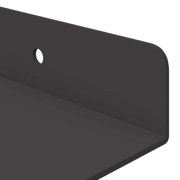 Schwebendes Regal Schwarz 4er Set