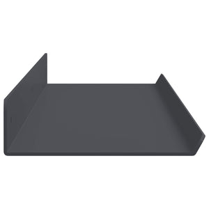 Schwebendes Regal Anthrazit 80cm, 2er-Set
