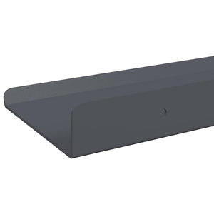 Anthrazit Schwebendes Regal, 4er-Set
