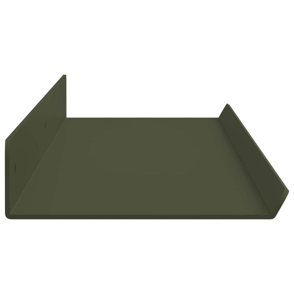 Schwebendes Regal Olive Grün 80cm 2er Set