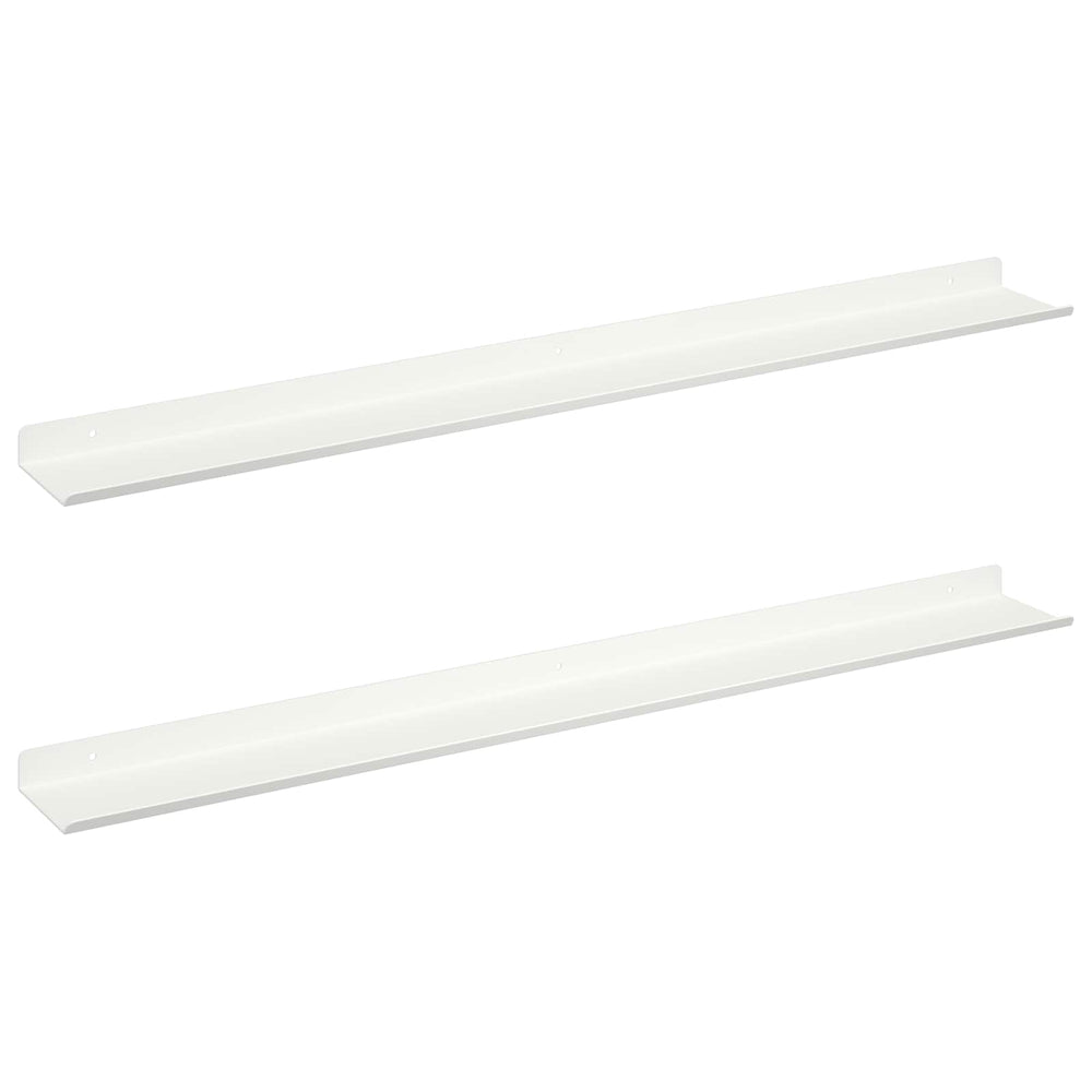 Schwebendes Wandregal, 2er Set, Weiß