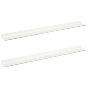 Schwebendes Wandregal, 2er Set, Weiß