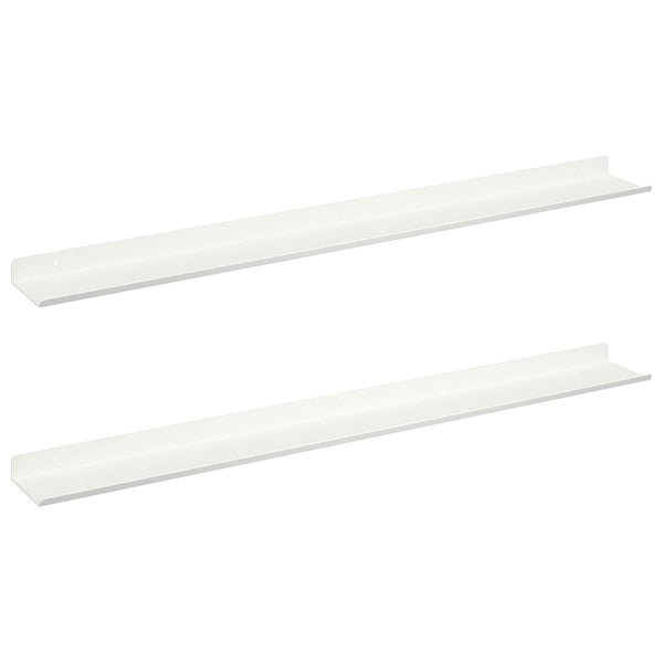 Schwebendes Wandregal, 2er Set, Weiß