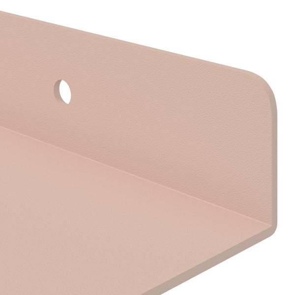 Schwebendes Regal Rosa 100cm Stahl