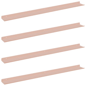 Schwebendes Regal Rosa 100cm, 4er Set
