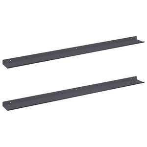 Schwebendes Regal Anthrazit 100cm 2er Set