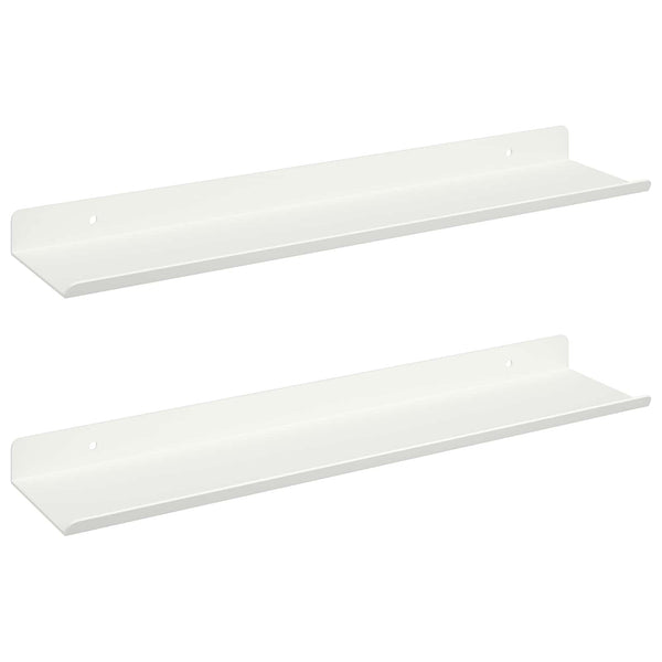 Schwebendes Regal, 2er Set, Weiß, 100cm