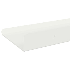 Schwebendes Regal, 2er Set, Weiß, 100cm
