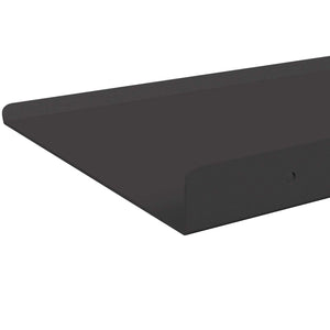 Schwebendes Regal, 4er-Set, Schwarz, 30cm
