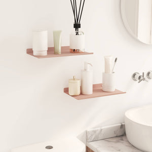 Schwebendes Regal Rosa 30x18cm, 2er Set