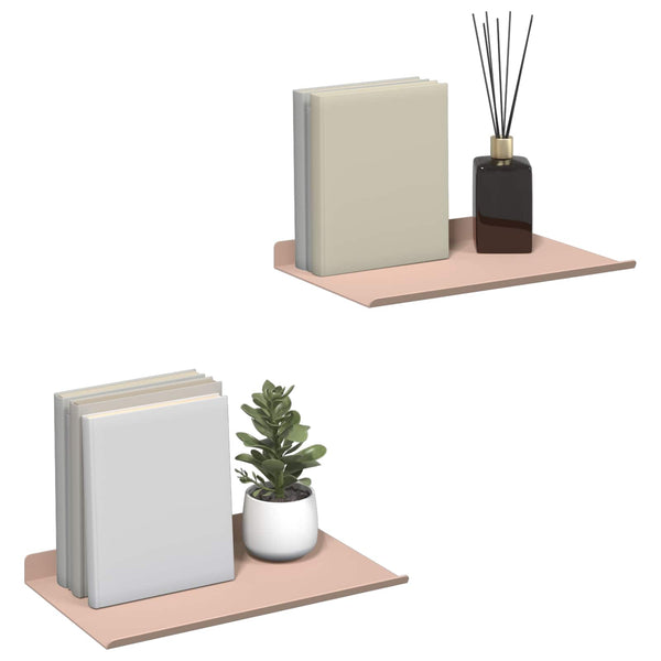 Schwebendes Regal Rosa 30x18cm, 2er Set